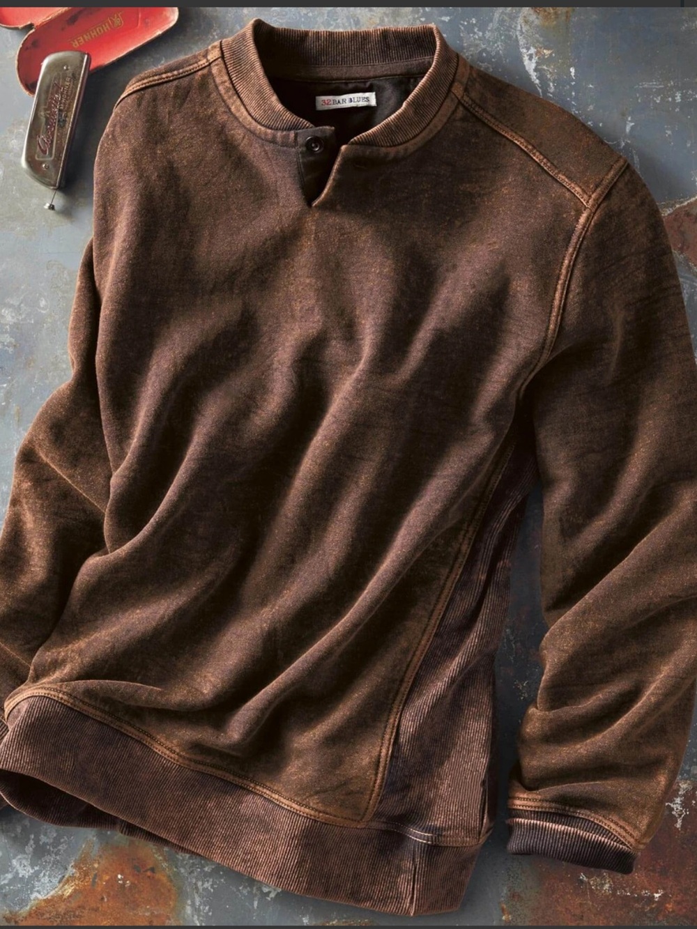 EVERYBODY WORKS BUT FATHER
SUNWASHED FLEECE PULLOVER SWEATSHIRT - Picture 2 of 5